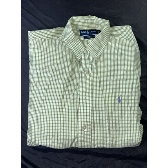 Ralph Lauren Other - Ralph Lauren Mens Blake Shirt Size XL Green‎ Pony Plaid Button Up Long Sleeve
